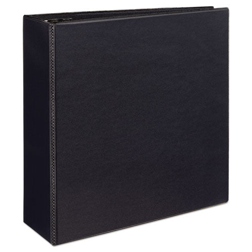 Avery Durable View Binder with DuraHinge and EZD Rings, 3 Rings, 4" Capacity, 11 x 8.5, Black, (9800) 09800