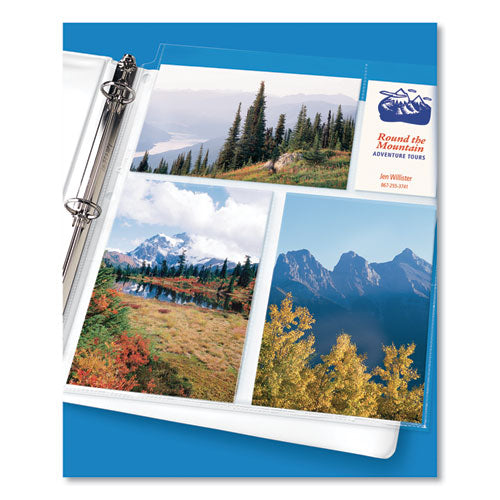 Avery Photo Storage Pages for Six 4 x 6 Mixed Format Photos, 3-Hole Punched, 10-Pack 13401