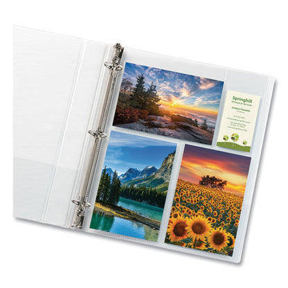 Avery Photo Storage Pages for Six 4 x 6 Mixed Format Photos, 3-Hole Punched, 10-Pack 13401