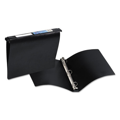 Avery Hanging Storage Flexible Non-View Binder with Round Rings, 3 Rings, 1" Capacity, 11 x 8.5, Black 14801
