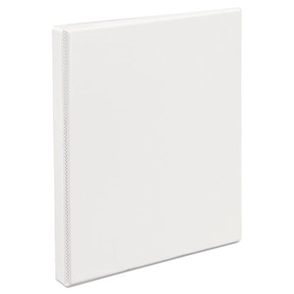 Avery Durable View Binder with DuraHinge and Slant Rings, 3 Rings, 0.5" Capacity, 11 x 8.5, White 17002