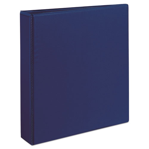 Avery Durable View Binder with DuraHinge and Slant Rings, 3 Rings, 1.5" Capacity, 11 x 8.5, Blue 17024