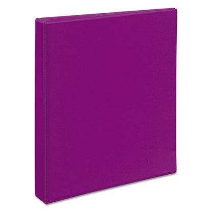 Avery Durable View Binder with DuraHinge and Slant Rings, 3 Rings, 1" Capacity, 11 x 8.5, Purple 17294