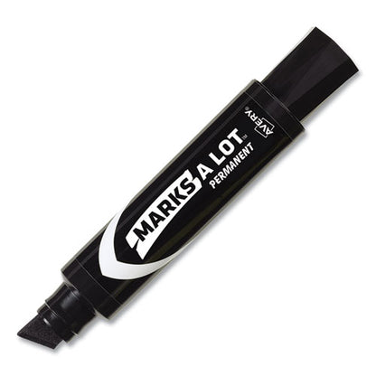 Avery MARKS A LOT Extra-Large Desk-Style Permanent Marker, Extra-Broad Chisel Tip, Black (24148) 24148