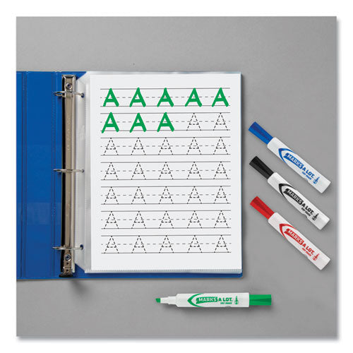 Avery MARKS A LOT Desk-Style Dry Erase Marker, Broad Chisel Tip, Assorted Colors, 8-Set (24411) 24411