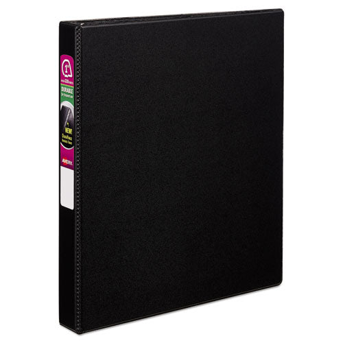 Avery Durable Non-View Binder with DuraHinge and Slant Rings, 3 Rings, 1" Capacity, 11 x 8.5, Black 27250