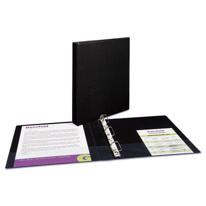 Avery Durable Non-View Binder with DuraHinge and Slant Rings, 3 Rings, 1" Capacity, 11 x 8.5, Black 27250