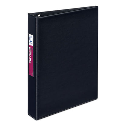 Avery Mini Size Durable Non-View Binder with Round Rings, 3 Rings, 1" Capacity, 8.5 x 5.5, Black 27257