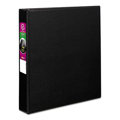 Avery Durable Non-View Binder with DuraHinge and Slant Rings, 3 Rings, 1.5" Capacity, 11 x 8.5, Black 27350