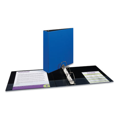 Avery Durable Non-View Binder with DuraHinge and Slant Rings, 3 Rings, 2" Capacity, 11 x 8.5, Blue 27551