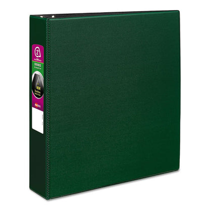 Avery Durable Non-View Binder with DuraHinge and Slant Rings, 3 Rings, 2" Capacity, 11 x 8.5, Green 27553