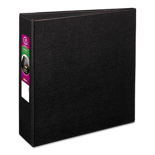 Avery Durable Non-View Binder with DuraHinge and Slant Rings, 3 Rings, 3" Capacity, 11 x 8.5, Black 27650