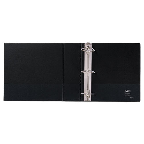 Avery Durable Non-View Binder with DuraHinge and Slant Rings, 3 Rings, 3" Capacity, 11 x 8.5, Black 27650