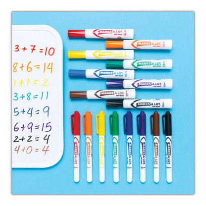 Avery MARKS A LOT Desk-Pen-Style Dry Erase Marker Value Pack, Assorted Broad Bullet-Chisel Tips, Assorted Colors, 24-Pack (29870) 29870