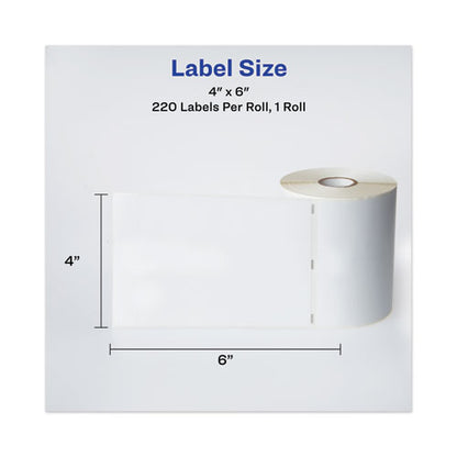 Avery Multipurpose Thermal Labels, 4 x 6, White, 220-Roll 04156