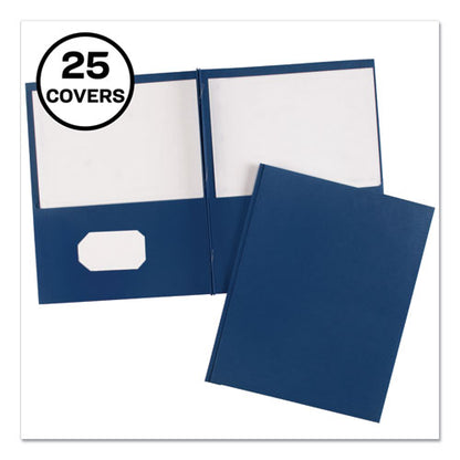 Avery Two-Pocket Folder, Prong Fastener, 0.5" Capacity, 11 x 8.5, Dark Blue, 25-Box 47975
