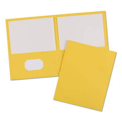 Avery Two-Pocket Folder, 40-Sheet Capacity, 11 x 8.5, Yellow, 25-Box 47992