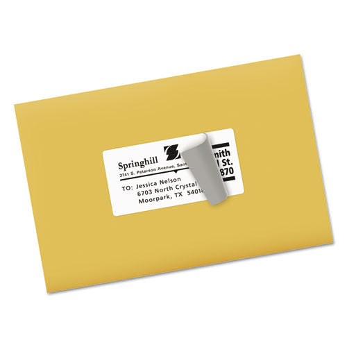 Avery Shipping Labels w- TrueBlock Technology, Laser Printers, 2 x 4, White, 10-Sheet, 250 Sheets-Box 05963