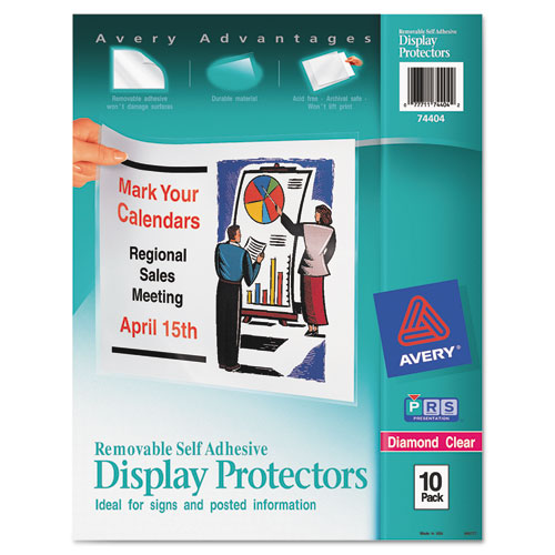 Avery Top-Load Display Sheet Protectors, Letter, 10-Pack 74404