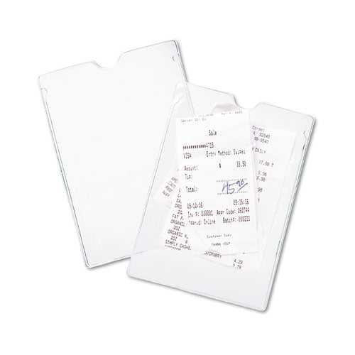 Avery Top-Load Clear Vinyl Envelopes w-Thumb Notch, 4 x 6, Clear, 10-Pack 74806