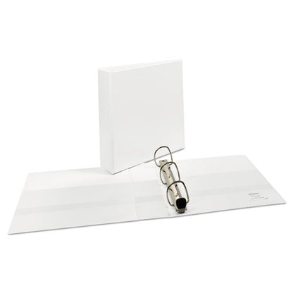Avery Heavy-Duty View Binder with DuraHinge and One Touch EZD Rings, 3 Rings, 2" Capacity, 11 x 8.5, White 79192