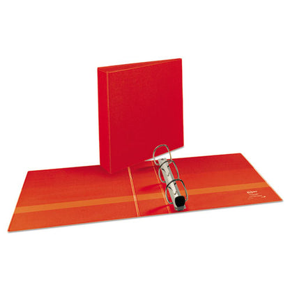 Avery Heavy-Duty View Binder with DuraHinge and One Touch EZD Rings, 3 Rings, 2" Capacity, 11 x 8.5, Red 79225