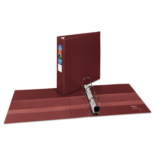 Avery Heavy-Duty Non-View Binder with DuraHinge and One Touch EZD Rings, 3 Rings, 2" Capacity, 11 x 8.5, Maroon 79362