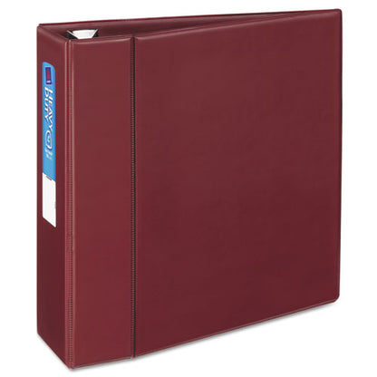 Avery Heavy-Duty Non-View Binder with DuraHinge and Locking One Touch EZD Rings, 3 Rings, 4" Capacity, 11 x 8.5, Maroon 79364