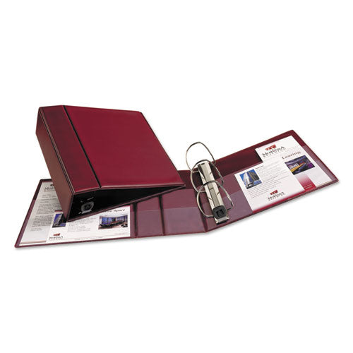 Avery Heavy-Duty Non-View Binder with DuraHinge and Locking One Touch EZD Rings, 3 Rings, 4" Capacity, 11 x 8.5, Maroon 79364