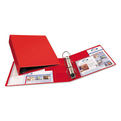 Avery Heavy-Duty Non-View Binder with DuraHinge and One Touch EZD Rings, 3 Rings, 2" Capacity, 11 x 8.5, Red 79582