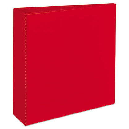 Avery Heavy-Duty Non-View Binder with DuraHinge and Locking One Touch EZD Rings, 3 Rings, 3" Capacity, 11 x 8.5, Red 79583