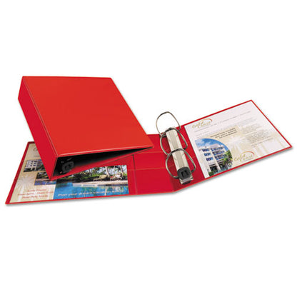 Avery Heavy-Duty Non-View Binder with DuraHinge and Locking One Touch EZD Rings, 3 Rings, 3" Capacity, 11 x 8.5, Red 79583
