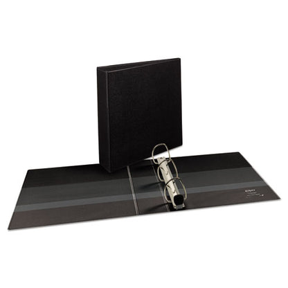 Avery Heavy-Duty View Binder with DuraHinge and One Touch EZD Rings, 3 Rings, 2" Capacity, 11 x 8.5, Black 79692