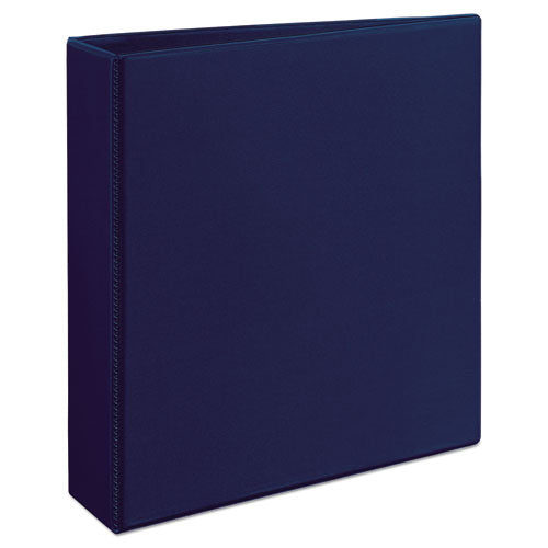 Avery Heavy-Duty View Binder with DuraHinge and One Touch EZD Rings, 3 Rings, 2" Capacity, 11 x 8.5, Navy Blue 79802