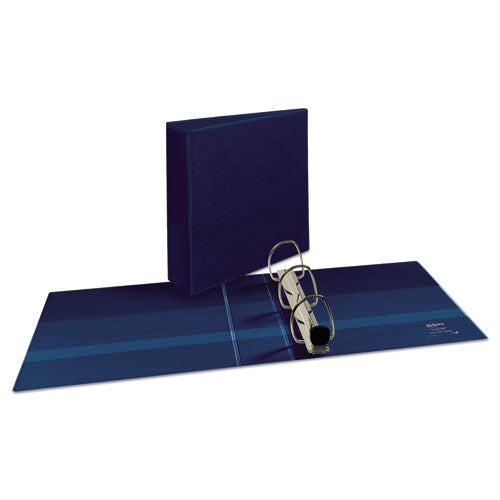 Avery Heavy-Duty View Binder with DuraHinge and Locking One Touch EZD Rings, 3 Rings, 3" Capacity, 11 x 8.5, Navy Blue 79803