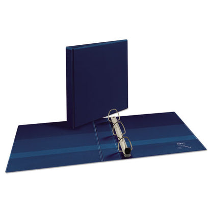 Avery Heavy-Duty View Binder with DuraHinge and One Touch EZD Rings, 3 Rings, 1.5" Capacity, 11 x 8.5, Navy Blue 79805