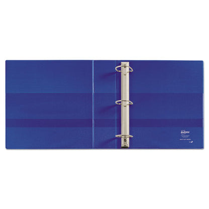 Avery Heavy-Duty Non-View Binder with DuraHinge and One Touch EZD Rings, 3 Rings, 2" Capacity, 11 x 8.5, Blue 79882