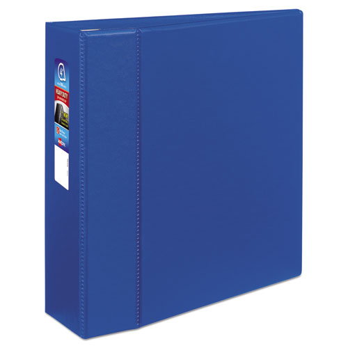 Avery Heavy-Duty Non-View Binder with DuraHinge and Locking One Touch EZD Rings, 3 Rings, 4" Capacity, 11 x 8.5, Blue 79884