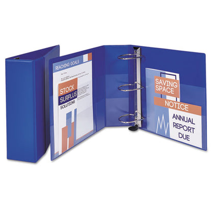 Avery Heavy-Duty Non-View Binder with DuraHinge and Locking One Touch EZD Rings, 3 Rings, 4" Capacity, 11 x 8.5, Blue 79884