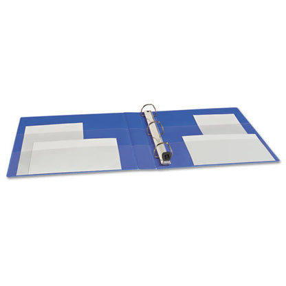 Avery Heavy-Duty Non-View Binder with DuraHinge and One Touch EZD Rings, 3 Rings, 1" Capacity, 11 x 8.5, Blue 79889