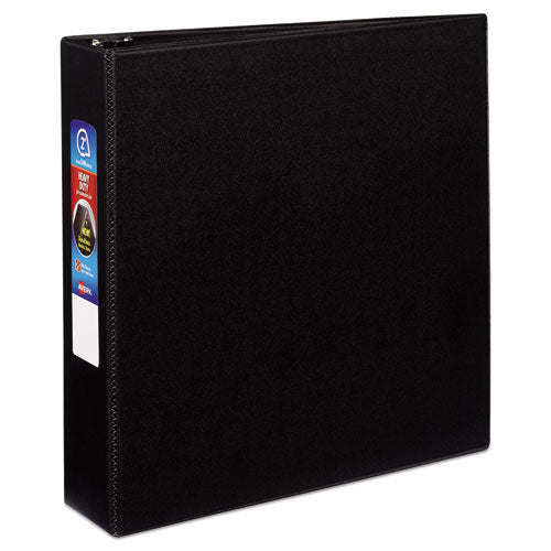 Avery Heavy-Duty Non-View Binder with DuraHinge and One Touch EZD Rings, 3 Rings, 2" Capacity, 11 x 8.5, Black 79982