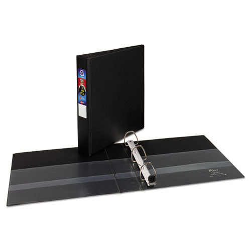 Avery Heavy-Duty Non-View Binder with DuraHinge and One Touch EZD Rings, 3 Rings, 1.5" Capacity, 11 x 8.5, Black 79985