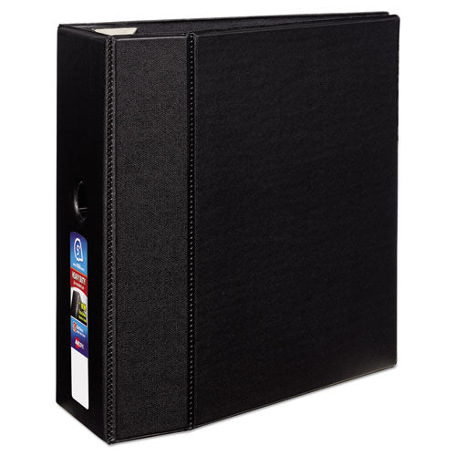 Avery Heavy-Duty Non-View Binder with DuraHinge, Locking One Touch EZD Rings and Thumb Notch, 3 Rings, 5" Capacity, 11 x 8.5, Black 79986
