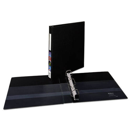 Avery Heavy-Duty Non-View Binder with DuraHinge and One Touch EZD Rings, 3 Rings, 1" Capacity, 11 x 8.5, Black 79990