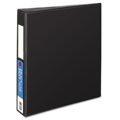 Avery Heavy-Duty Non-View Binder with DuraHinge and One Touch EZD Rings, 3 Rings, 1.5" Capacity, 11 x 8.5, Black 79991