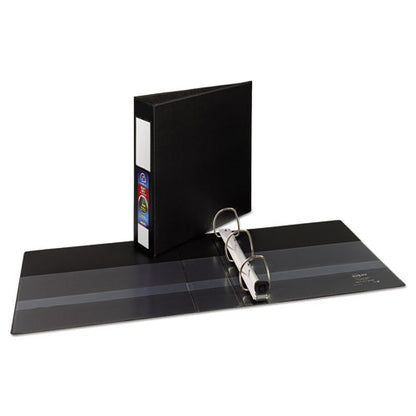 Avery Heavy-Duty Non-View Binder with DuraHinge and One Touch EZD Rings, 3 Rings, 2" Capacity, 11 x 8.5, Black 79992