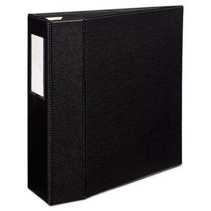 Avery Heavy-Duty Non-View Binder with DuraHinge, Three Locking One Touch EZD Rings and Spine Label, 4" Capacity, 11 x 8.5, Black 79994