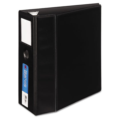 Avery Heavy-Duty Non-View Binder, DuraHinge, Three Locking One Touch EZD Rings, Spine Label, Thumb Notch, 5" Cap, 11 x 8.5, Black 79996