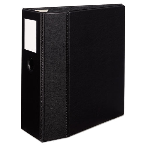 Avery Heavy-Duty Non-View Binder, DuraHinge, Three Locking One Touch EZD Rings, Spine Label, Thumb Notch, 5" Cap, 11 x 8.5, Black 79996