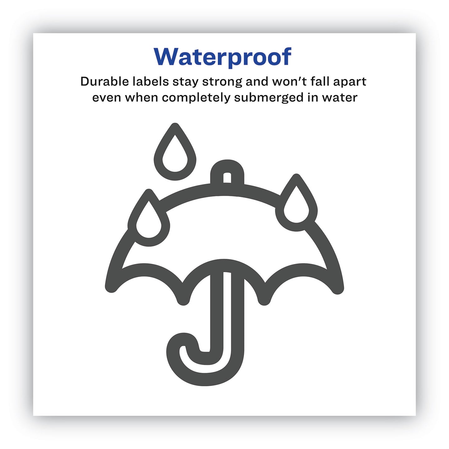 Avery Waterproof Shipping Labels with TrueBlock Technology, Laser Printers, 5.5 x 8.5, White, 2-Sheet, 500 Sheets-Box 95526